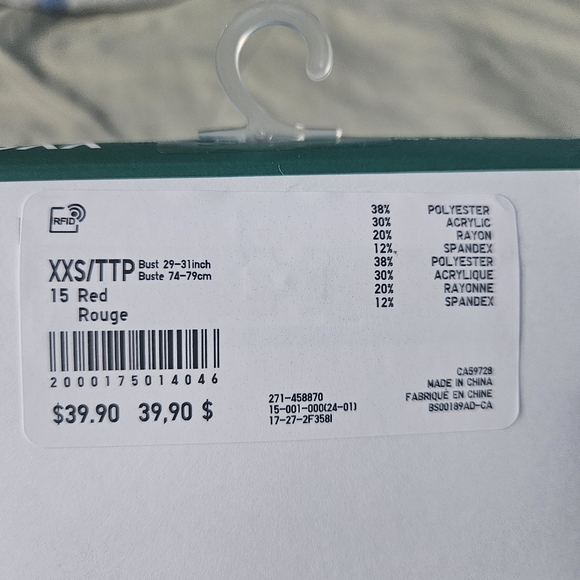 UNIQLO X MARNI Red Psychadelic Long Sleeve Heattech XXS LIMITED EDITION NWT - Picture 3 of 4